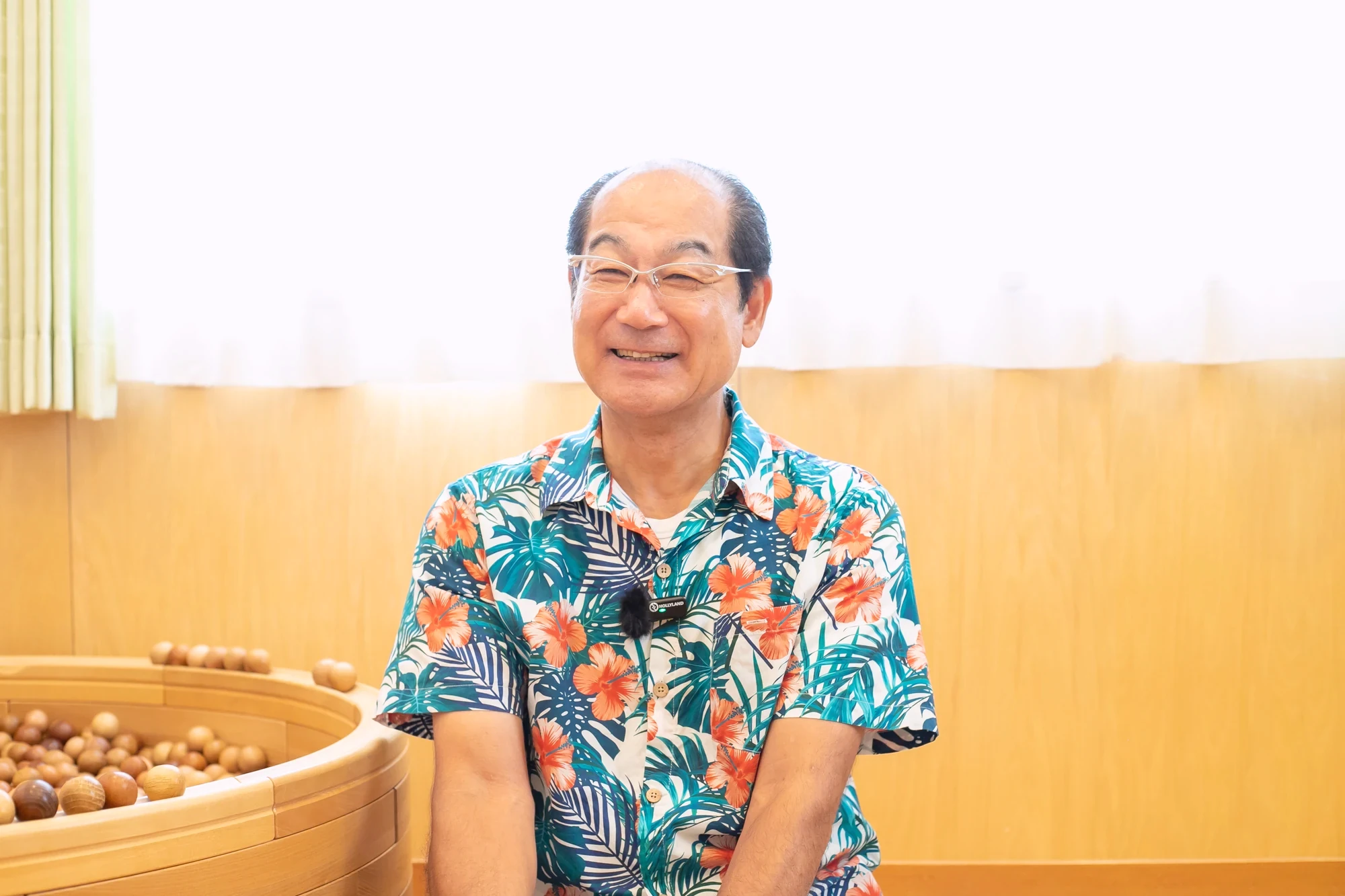 インタビューの様子